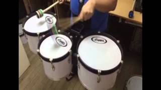 Drum Test TAMBOL Trio Marching Drum [upl. by Ellac]