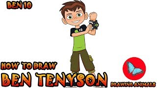 How To Draw Ben Tenyson Ben 10  Drawing Animals [upl. by Eerazed717]