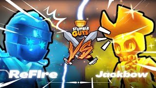 ReFire vs JackBow  Stumble Guys Indonesia [upl. by Nhor]