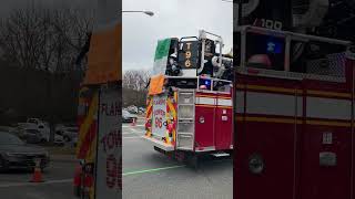 Flanders Tower 96 and Andover Borough Rescue Engine 2262  Hackettstown NJ  03122023 parade [upl. by Casaleggio946]