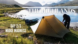 3 Days Solo Camping in the Mountains of Scotland Part 3 Hilleberg Anaris [upl. by Aynotal]