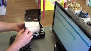 How to load 4 x 6 Postage labels into a Dymo 4xl Label printer [upl. by Uriel973]