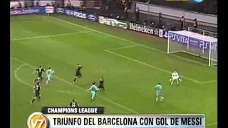 Visión Siete Triunfo del Barcelona con gol de Messi [upl. by Nerin]