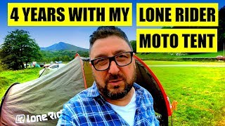 Lone Rider MotoTent 4 years review [upl. by Nillek]