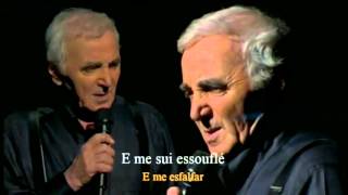 hier encore charles aznavour  letra e tradução [upl. by Adnoval]