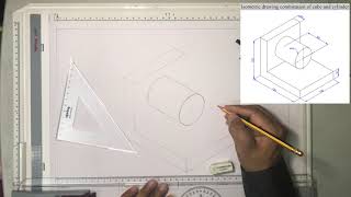 Isometric Cylinder and Cube [upl. by Gillespie319]