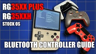 How to pair Bluetooth controllers Anbernic RG35xxPLUS RG35xxH RG40xx Stock OS controller guide [upl. by Brendan234]