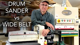 Drum Sander vs Wide Belt Sander Comparison [upl. by Adnuhs]