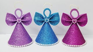 DIY Christmas Angel 🎄Handmade Angel Ornaments for Christmas Tree [upl. by Otti]