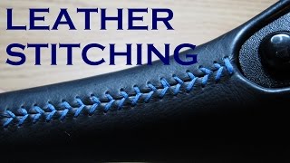 Color Stitching a Leather Shifter [upl. by Portugal]