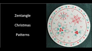 Zentangle Christmas Pattern Ideas [upl. by Enovi]