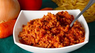 Salsa Boloñesa Casera ¡Muy JUGOSA 🌟 Recetas Fáciles y Rápidas [upl. by Annaehr]