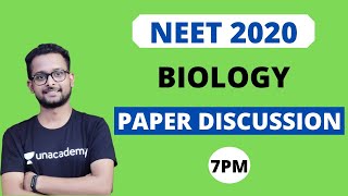 NEET 2020  Biology Paper  Answer Key [upl. by Hiro]