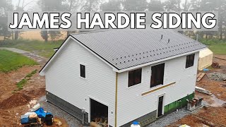 Installing James Hardie Lap Siding  START TO FINISH [upl. by Aihn]