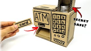 How To Make Mini ATM Without Glue Gun  DIY ATM With Cardboard  CraftZilla [upl. by Naletak722]