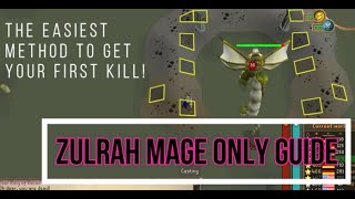 THE EASIEST WAY TO KILL ZULRAH  Mage Only Guide Using Safespots  The Best Way To Get Your First KC [upl. by Mori]