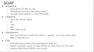 SOAP Notes amp Presentations [upl. by Narot975]