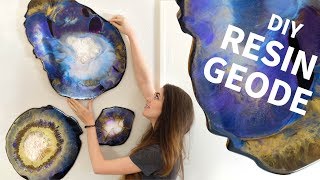 DIY Resin Geodes  Surprisingly Easy [upl. by Karney37]