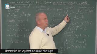 Matematikë 11  Veprimet me rrënjët dhe fuqitë [upl. by Wimsatt]