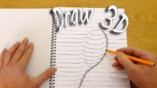 How to Draw in 3D  Optical Illusion [upl. by Shepherd]