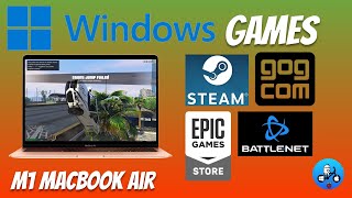 GTA V on a 2020 M1 Macbook Air Apple Game porting toolkit runs Windows games [upl. by Oibirot604]