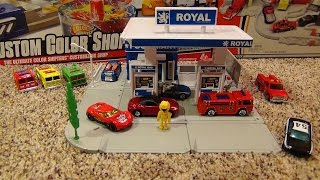 Tomica Gas Station Fire Playset  Unboxing and Demonstration [upl. by Gautious136]