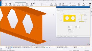 Development and Cutting Details for 254 x 146 UBCastellated Beam [upl. by Leuqcar]