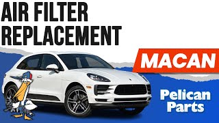 Porsche Macan Air Filter Replacement P95B 2015  2023 [upl. by Eisse]