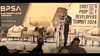 2024 Emerging Property Developers Summit address by DM Sihle Zikalala [upl. by Yazbak]