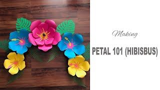 Petal 101 Hibiscus Paper Flower Templates [upl. by Sayres]