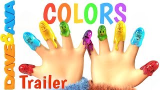 🌈 Finger Family Colors – Trailer  Learn Colors  Nursery Rhymes for Kids from Dave and Ava 🌈 [upl. by Enitsirhk961]