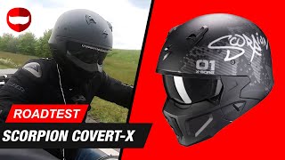 Scorpion CovertX Motorcycle Helmet Review amp Road Test  ChampionHelmetscom [upl. by Attaynek]