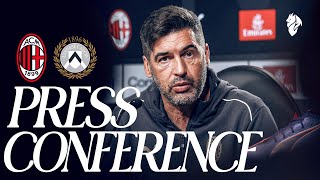 Coach Fonsecas press conference ahead of AC Milan v Udinese [upl. by Naras79]