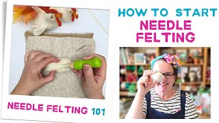 Needle felting for beginners  How To Start Needle Felting [upl. by Dronel993]