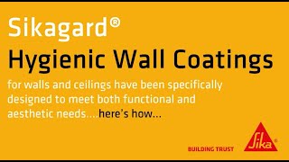 Sikagard Hygienic Wall coating [upl. by Risser]