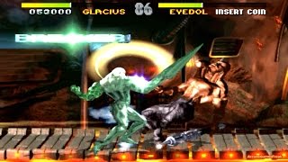 Killer Instinct 1 arcade Glacius 60 FPS Gameplay Playthrough [upl. by Chicoine]