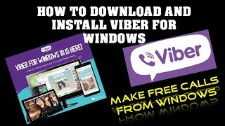 How to Install Viber on Your PC Windows 88110 [upl. by Sirrom]