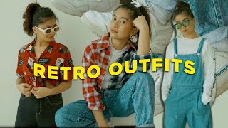 Retro Inspired Lookbook  Streetstyle Outfit Ideas [upl. by Eirrek]