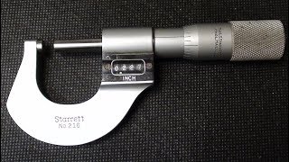 Calibrating a Starrett 216 Micrometer TIPS 418 tubalcain [upl. by Arihaj]