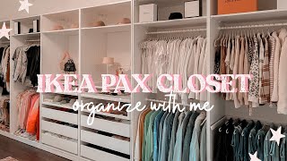 Ikea Pax Wardrobe System  Closet Tour  Organization 2021 [upl. by Mercy391]