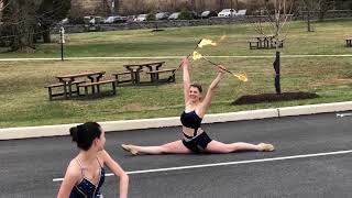 Baton Twirlers Perform for Spring Pep Rally [upl. by Eleira]