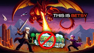 2 Noobs vs Betsy with NO Wiki in Terraria [upl. by Snyder]