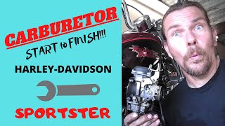 Sportster carburetor rebuild complete guide [upl. by Eslek]