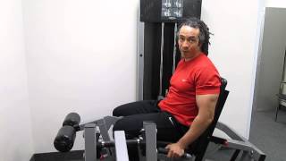 How to use the leg extension leg curl machine [upl. by Lleynod]