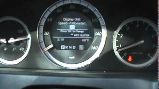 Mercedes Speedometer MPH to KPH [upl. by Emili84]