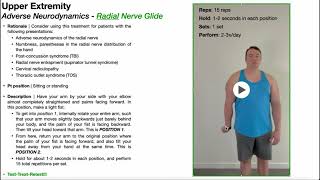 Radial Nerve Glides EXPLAINED [upl. by Akiehsat28]