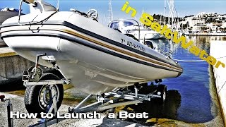 How to Launch a Boat in SaltWaterZodiac RIB [upl. by Carrington]