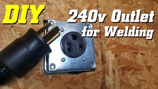 DIY  Wiring a new 240v outlet for welder [upl. by Oaks229]