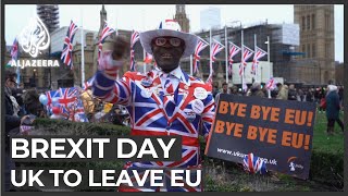 Brexit day UK to leave European Union [upl. by Ailhad592]