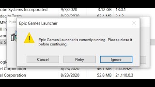 Fix Epic Games Launcher Uninstall Error Epic Games Launcher is Currently Running [upl. by Jea]